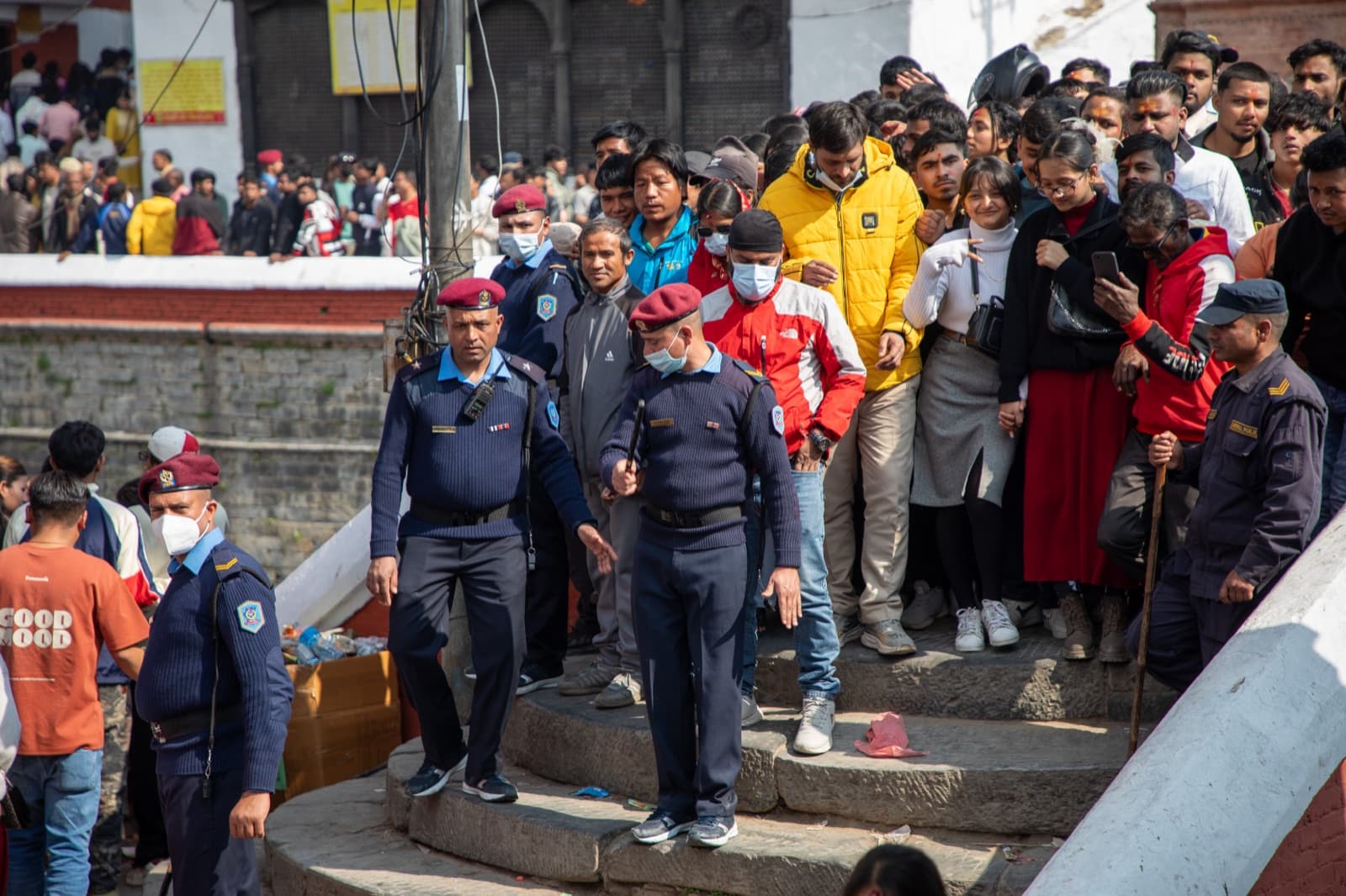 A festival crowd at a temple — exactly the kind of real-world connectivity context most software ignores